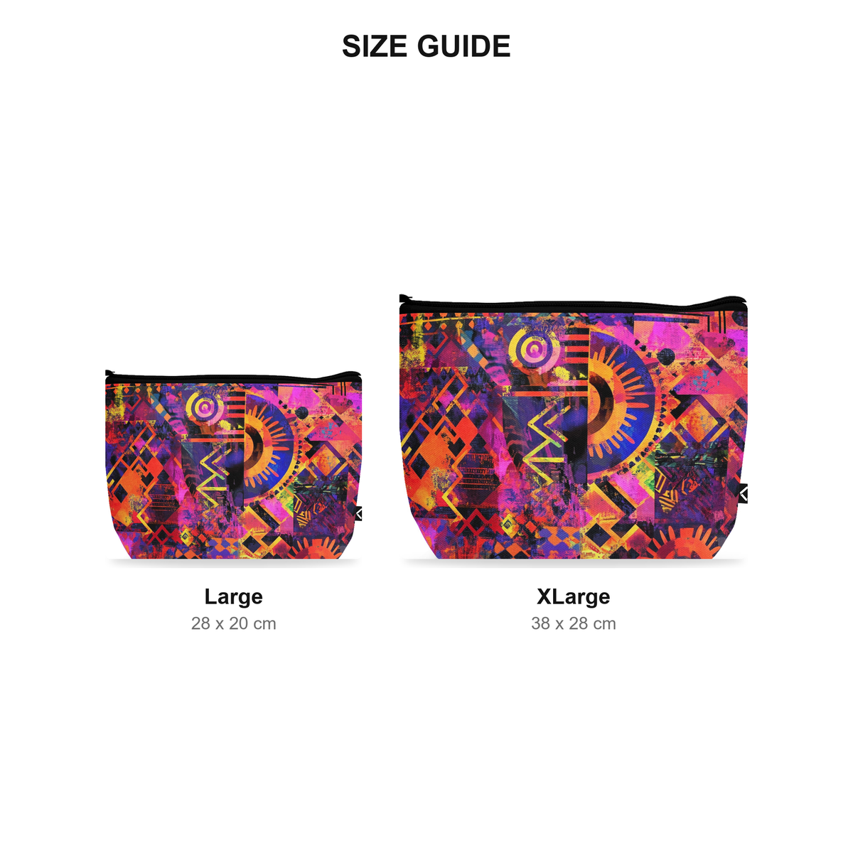 Makeup Pouch - Carnival - Size Guide