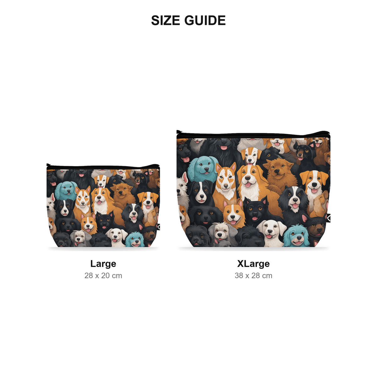 Makeup Pouch - Full House - Size Guide