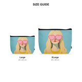 Makeup Pouch - Heart Eyes - Size Guide