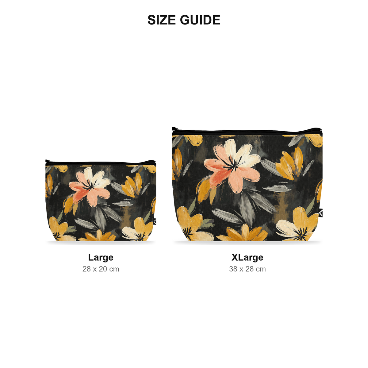 Makeup Pouch - Moody - Size Guide