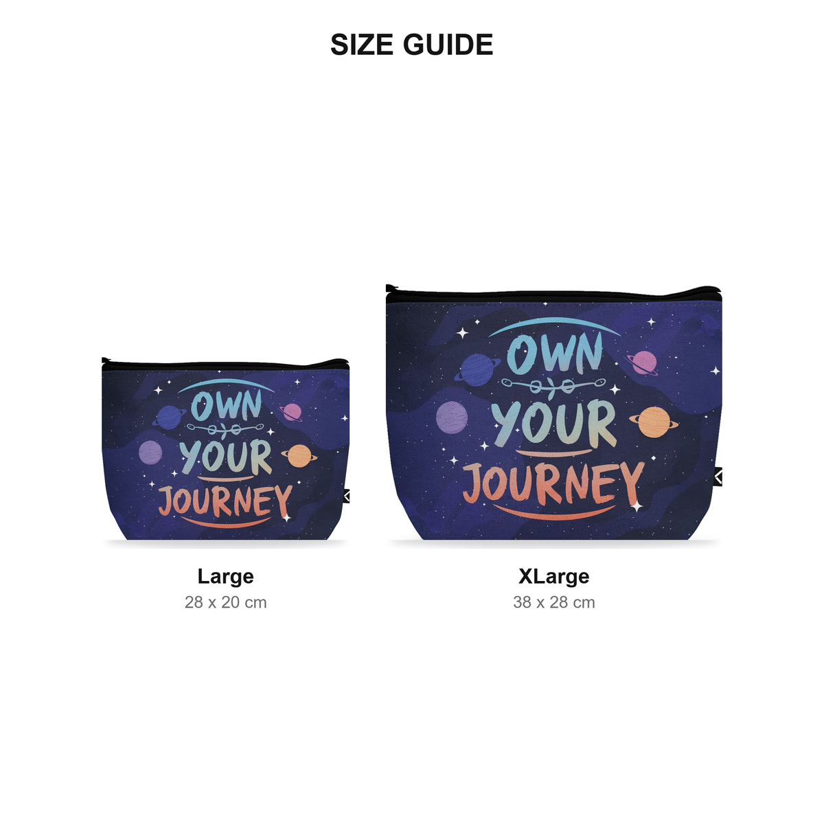 Makeup Pouch - Own It - Size Guide