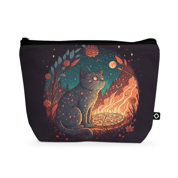 Makeup Pouch - Pizza Cat