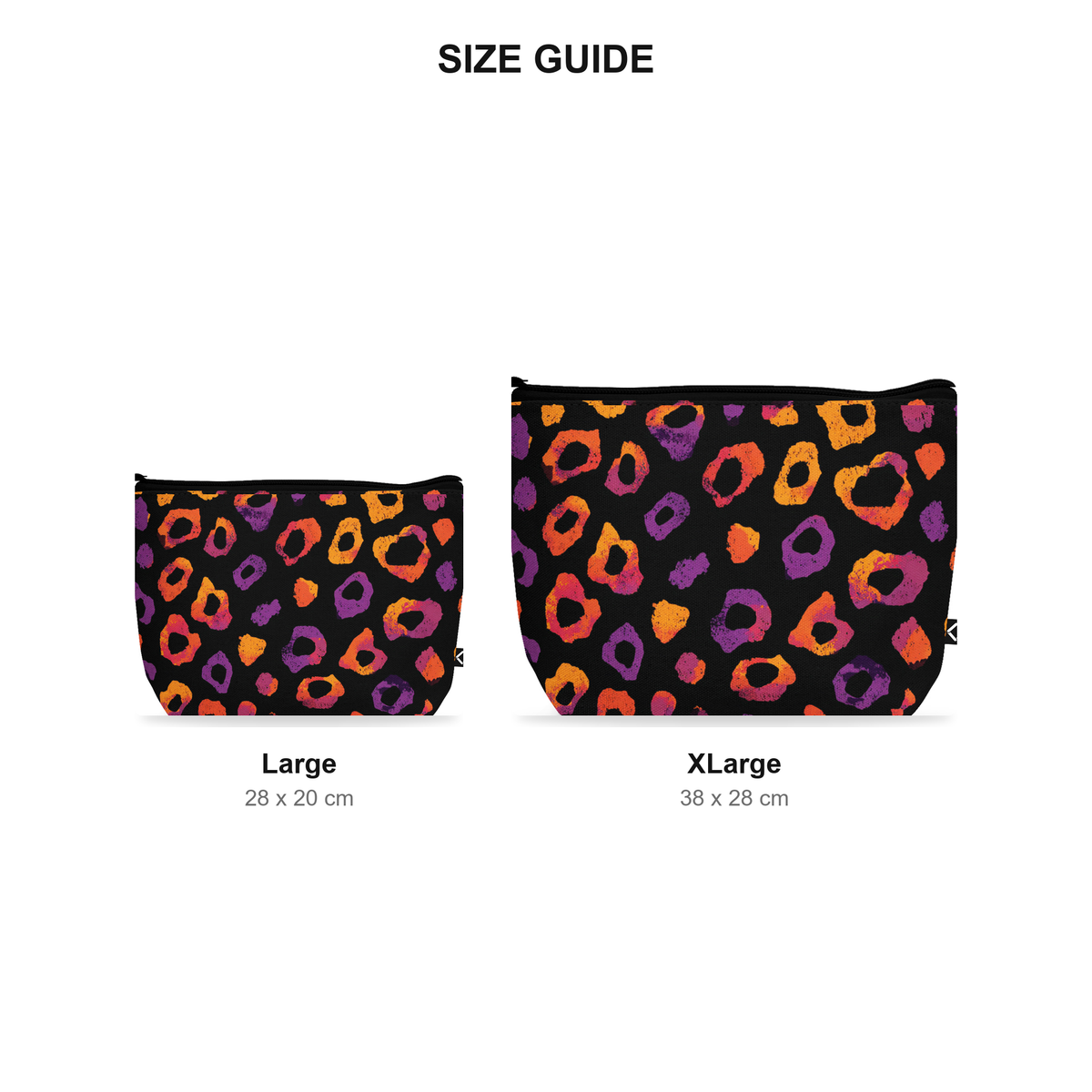 Makeup Pouch - Prowl - Size Guide