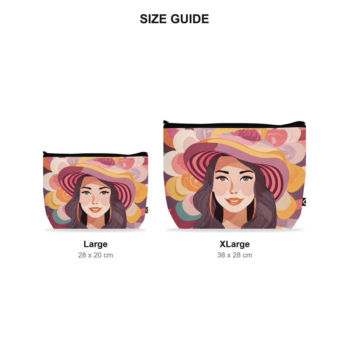 Makeup Pouch - Sunhat - Size Guide