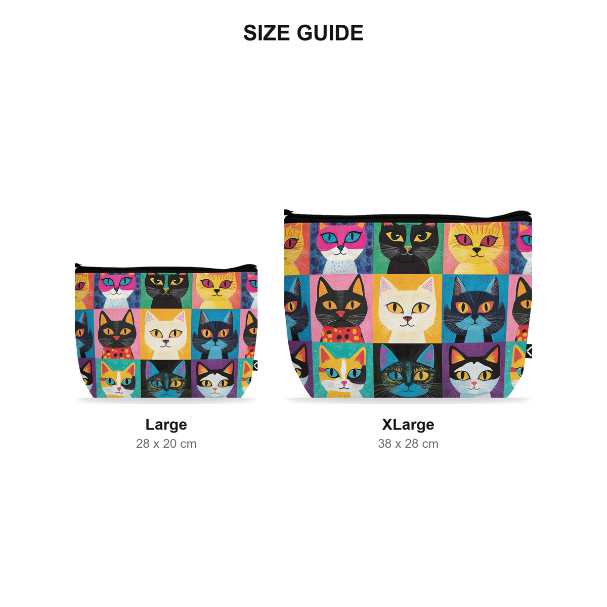 Makeup Pouch - Warhol - Size Guide