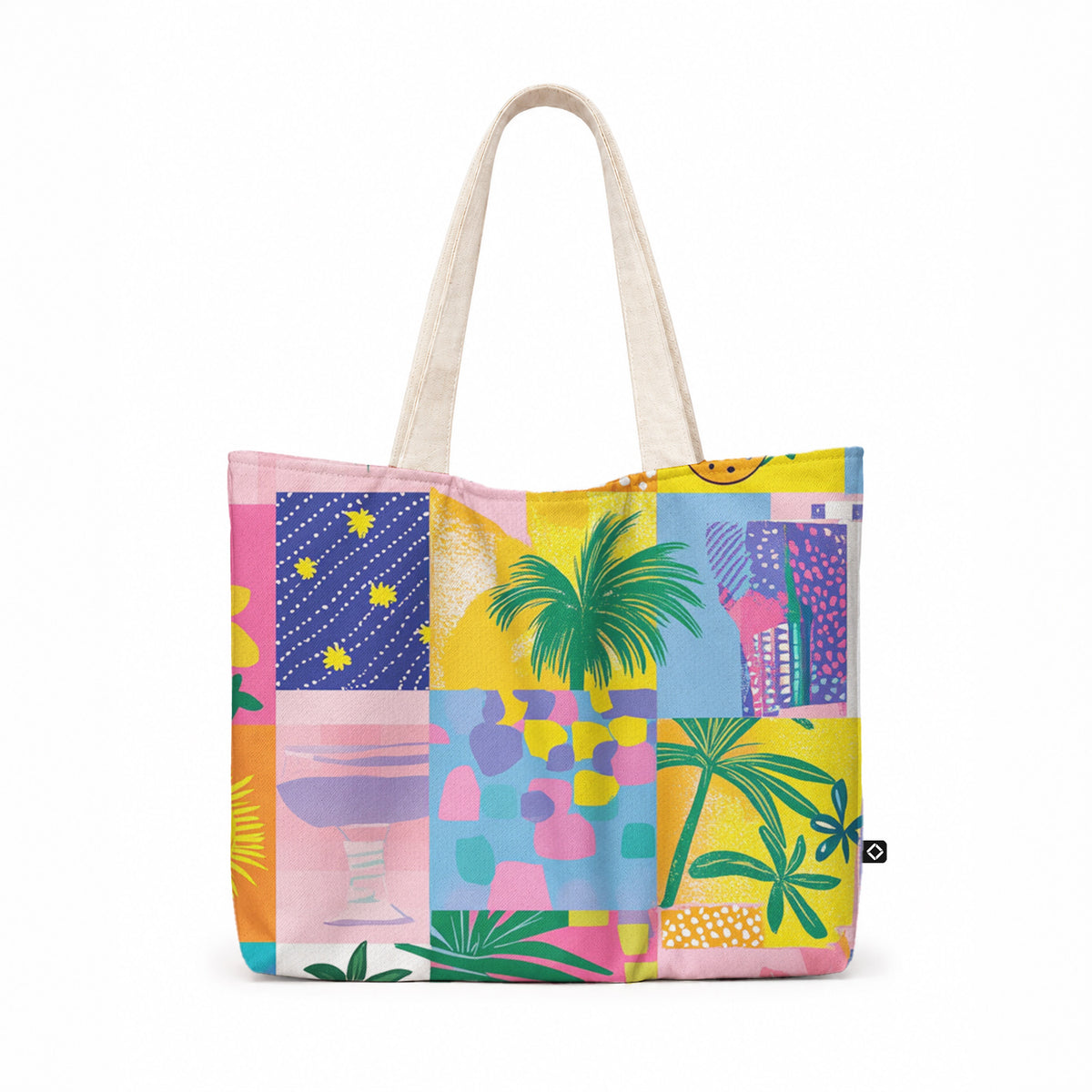 Maxi Tote Bag– Postcards | ECADRA