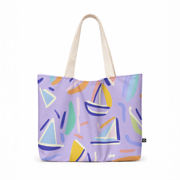Maxi Tote Bag– Sailboats | ECADRA