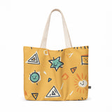 Maxi Tote Bag– Smiley Shapes | ECADRA