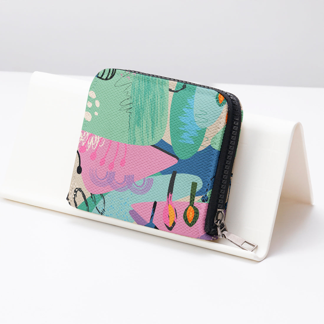 Mini Wallet Pastel Meadow Whimsy - 2
