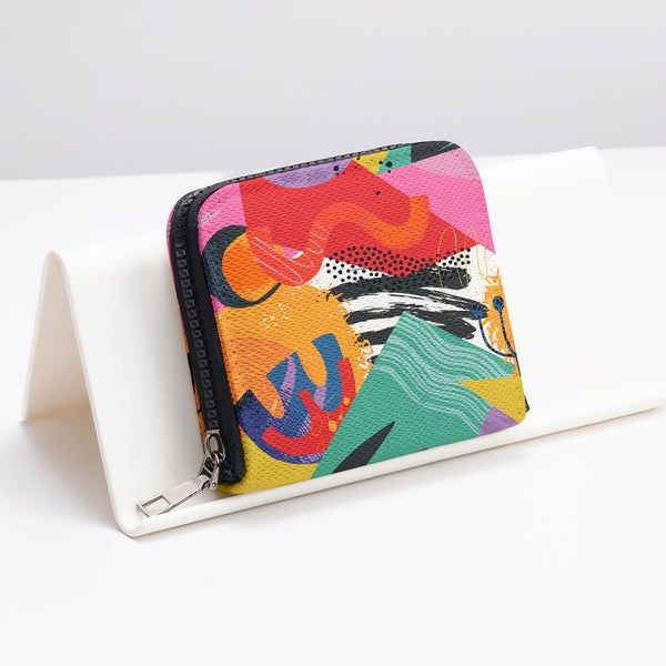 Mini Wallet  Retro Riot Collage - 1