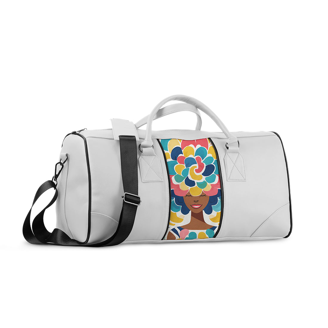 White Mixed Duffel Bag Pretty Lady - 1