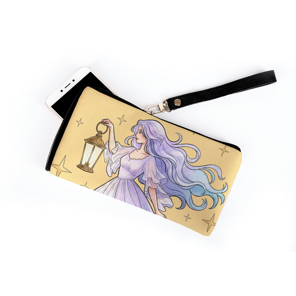 Mobile Case Ethereal Celestial Aesthetic Watercolor Lantern Girl