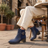NAVY Buckle Ankle Boots – Walk the Talk