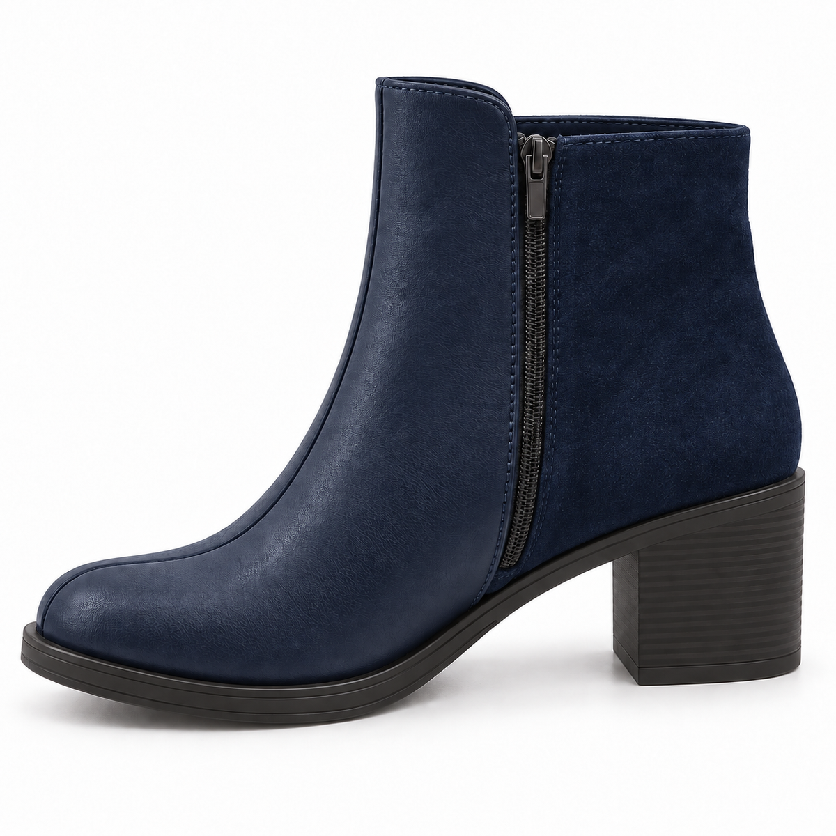 NAVY Buckle Ankle Boots – Walk the Talk - 3 | ECADRA