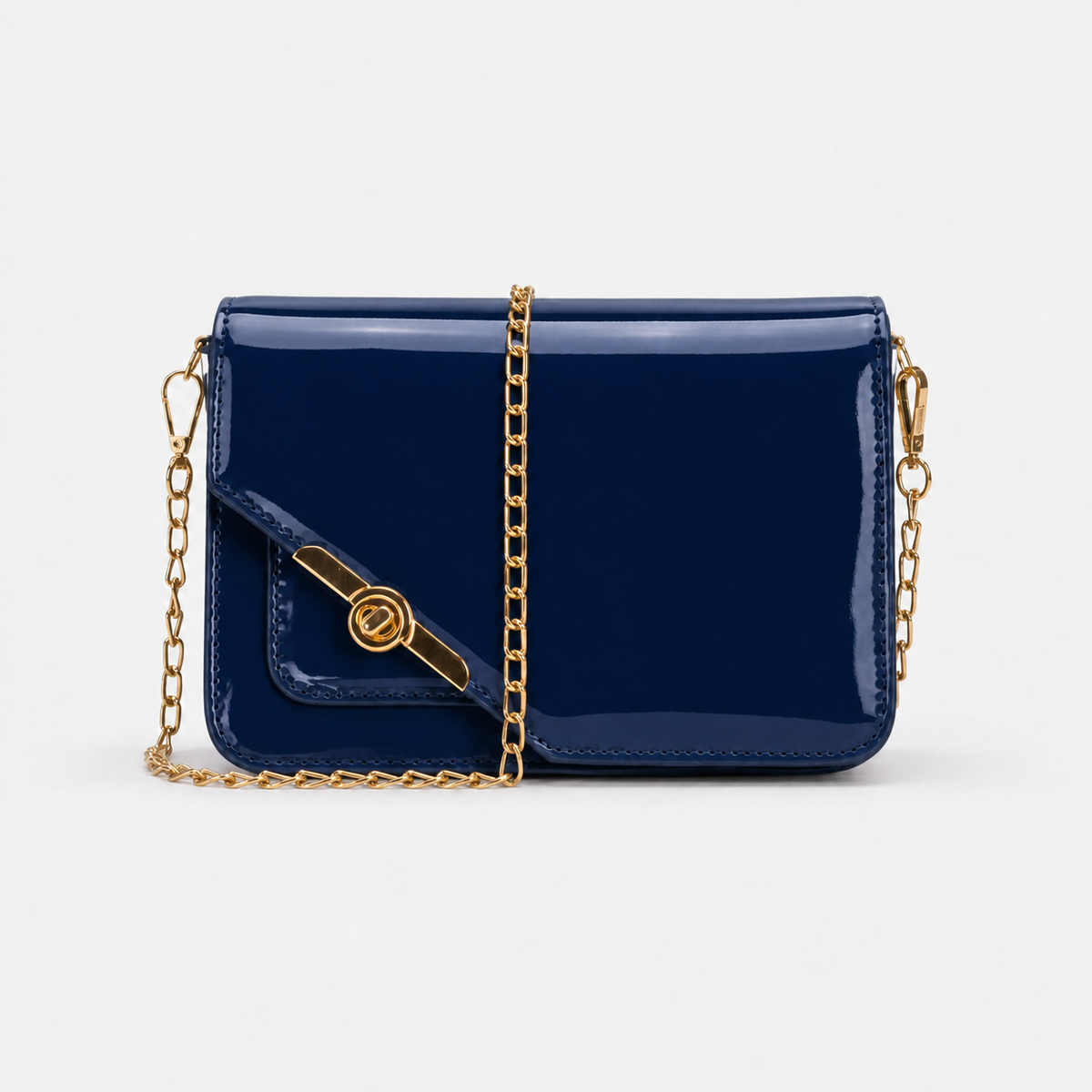 Navy Chain Crossbody Bag – Twist & Go Chain Crossbody Bag – Twist & Go | ECADRA