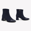 Navy Signature Ankle Boots