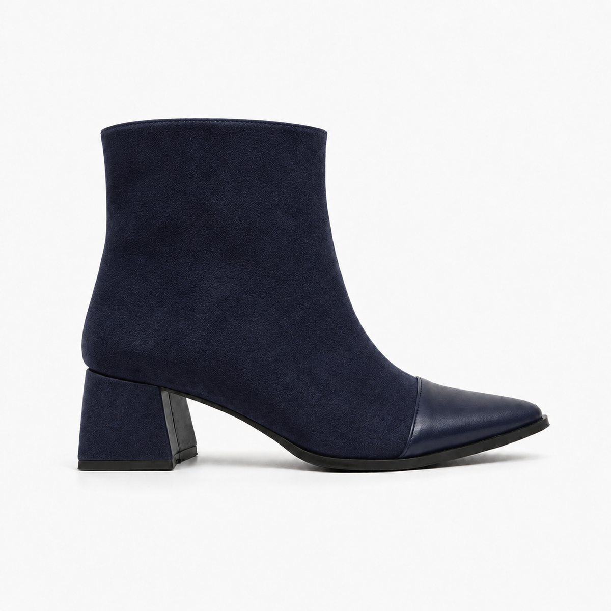 Navy Signature Ankle Boots - 2 | ECADRA