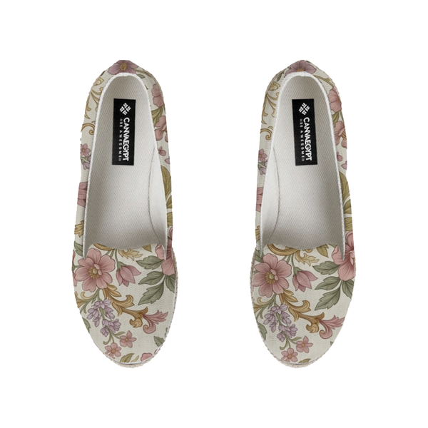 Nook Espadrille – Vintage Botanical Floral Pattern