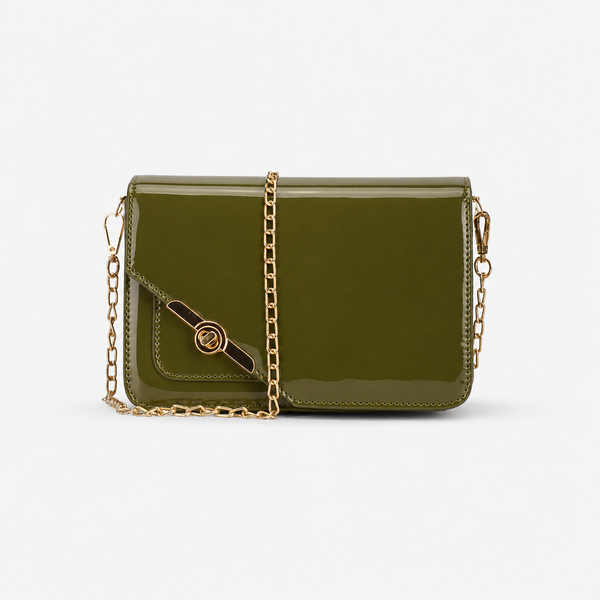 Olive Chain Crossbody Bag – Twist & Go Chain Crossbody Bag – Twist & Go | ECADRA