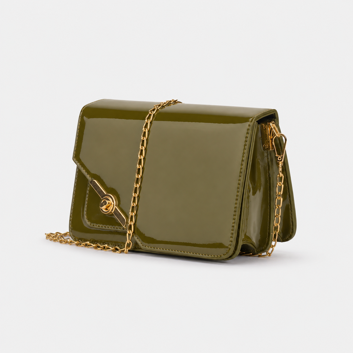 Olive Chain Crossbody Bag – Twist & Go - 2 Chain Crossbody Bag – Twist & Go | ECADRA