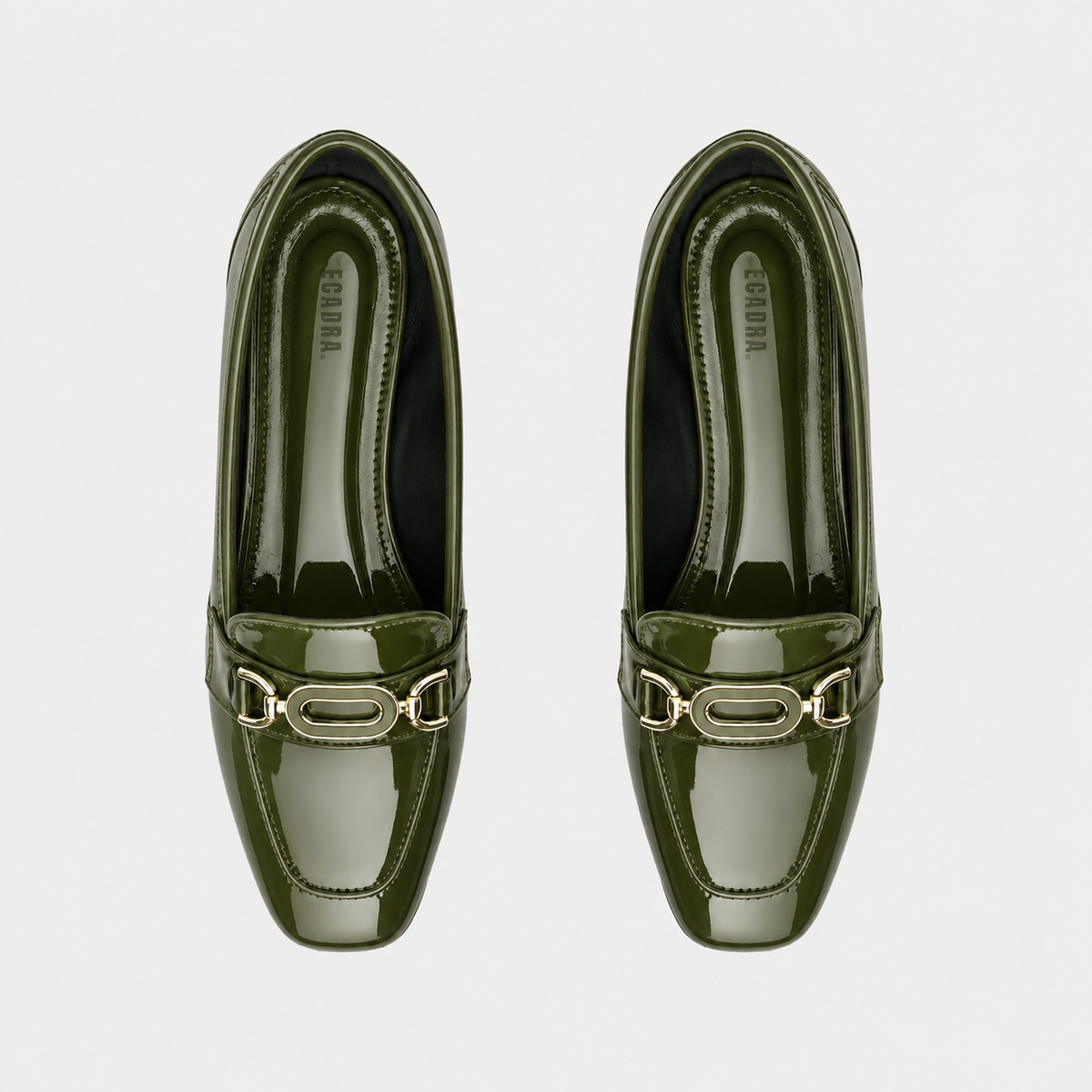 Olive Chain Loafers – Step Into Your Power | ECADRA