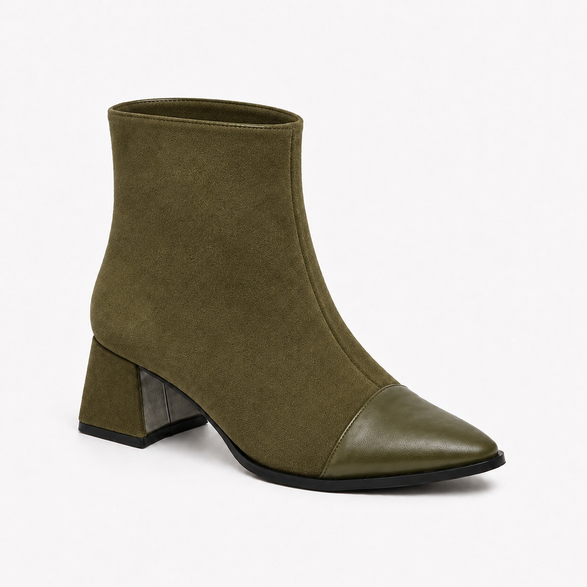 Olive Signature Ankle Boots | ECADRA