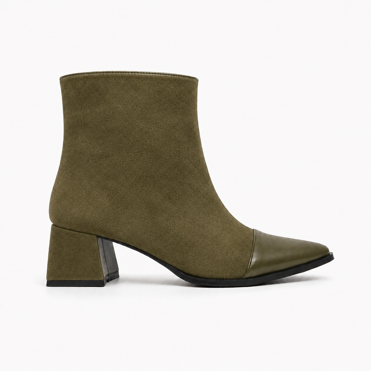 Olive Signature Ankle Boots - 2 | ECADRA