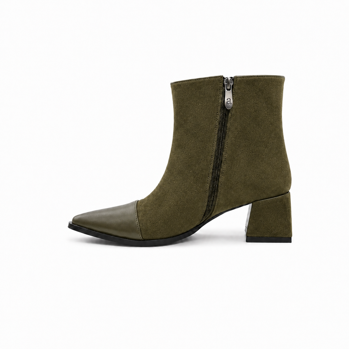 Olive Signature Ankle Boots - 3 | ECADRA