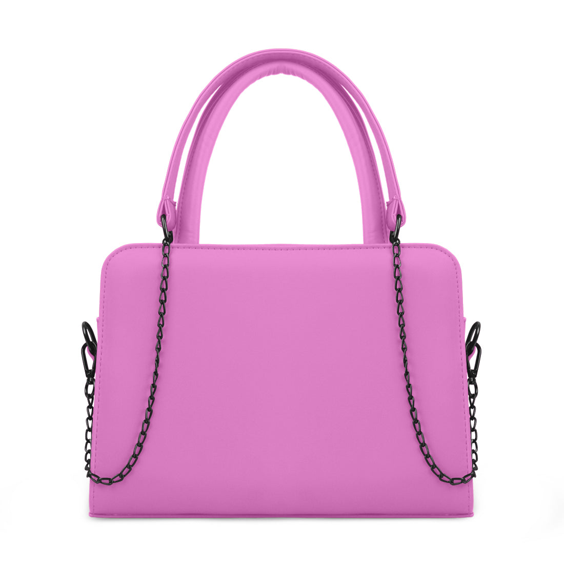 Orchid Chic Chain Accent Handbag - 1