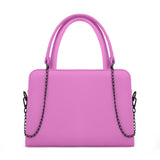 Orchid Chic Chain Accent Handbag - 1