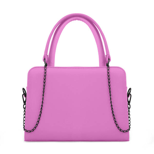 Orchid Chic Chain Accent Handbag - 1