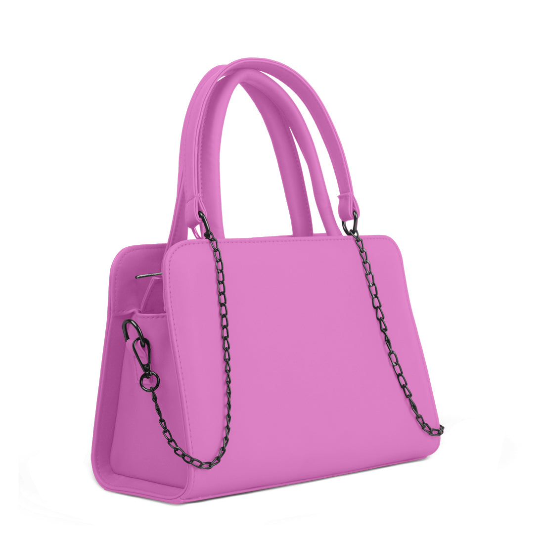 Orchid Chic Chain Accent Handbag - 2