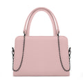Pastel Pink Chain Accent Handbag