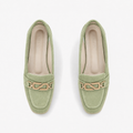 Pistachio Matte Chain Loafers