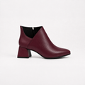Plot Twist Ankle Boots - Burgundy