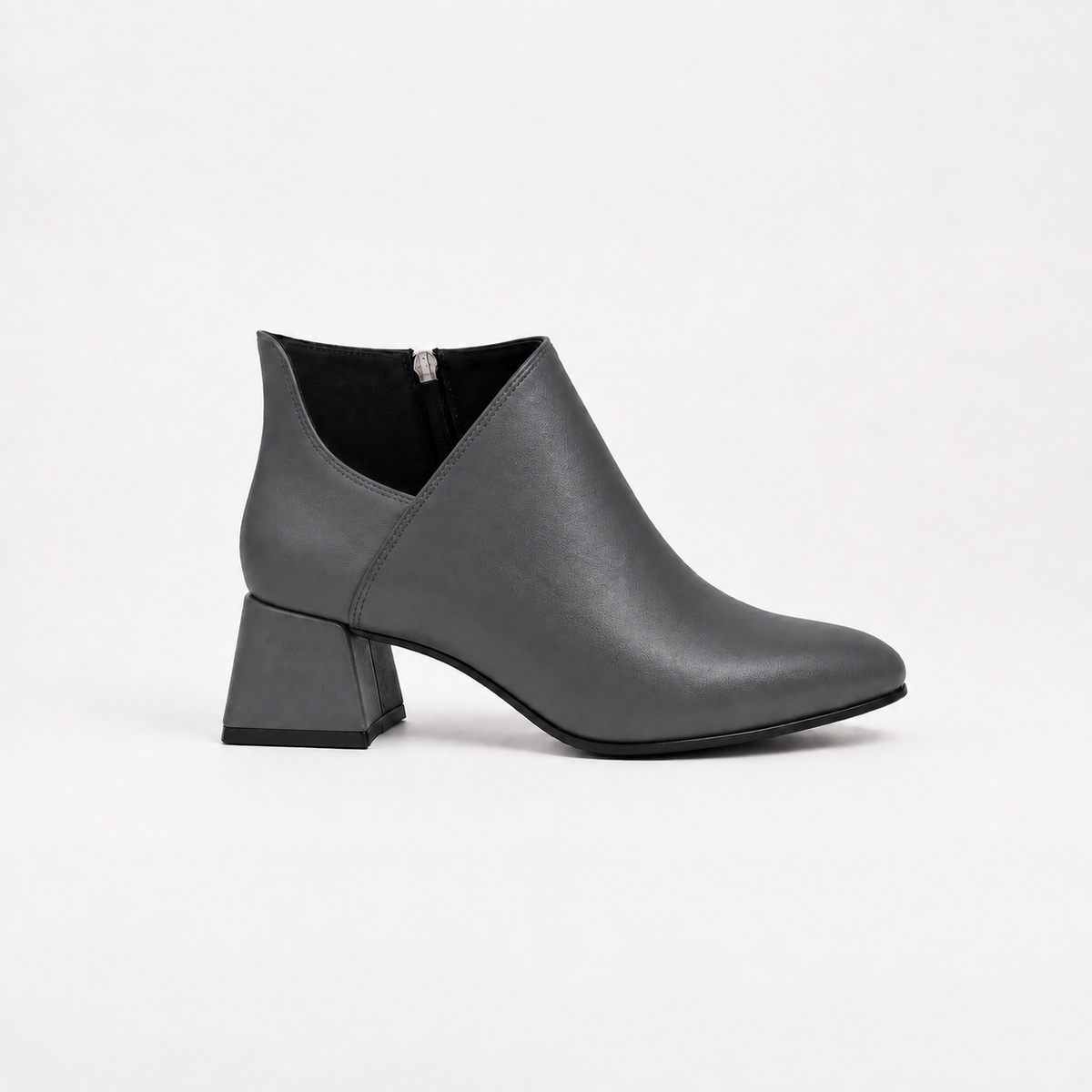 Plot Twist Ankle Boots - Grey | ECADRA