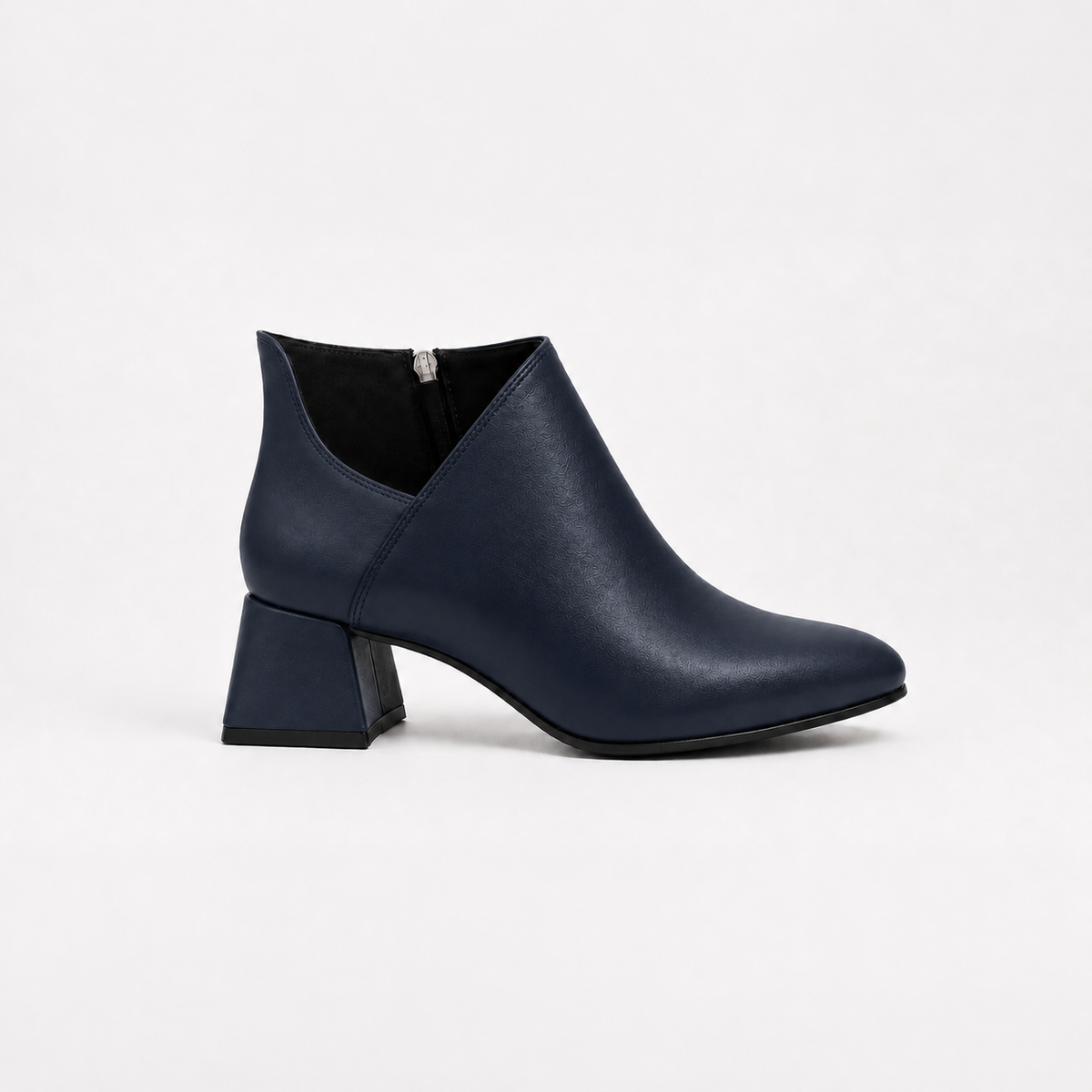 Plot Twist Ankle Boots - Navy Blue | ECADRA