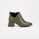 Plot Twist Ankle Boots - Olive | ECADRA