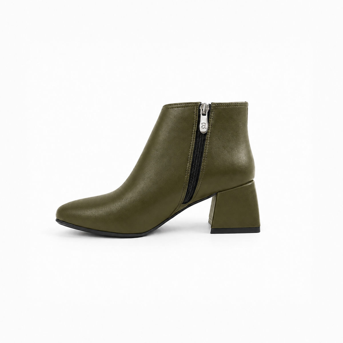Plot Twist Ankle Boots - Olive - 2 | ECADRA