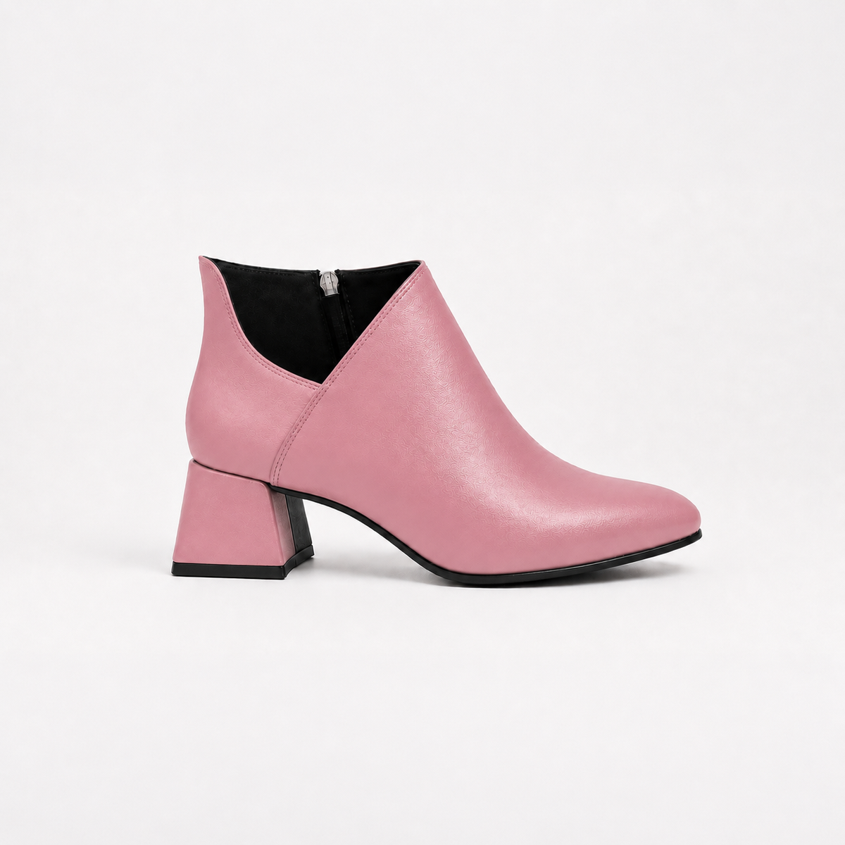 Plot Twist Ankle Boots - Rose | ECADRA