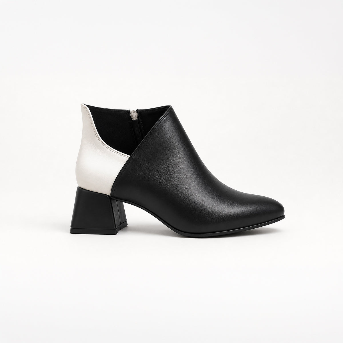 Plot Twist Ankle Boots - Tuxedo | ECADRA
