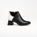 Plot Twist Ankle Boots - Tuxedo | ECADRA