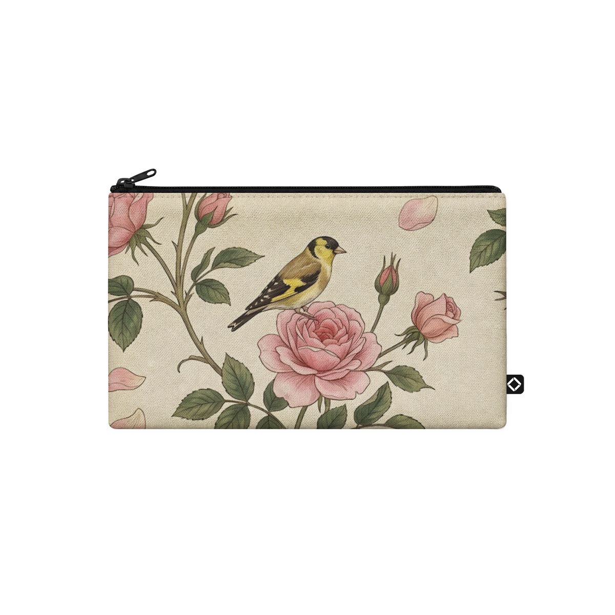 Pouch – Vintage Bird Floral Rose Print