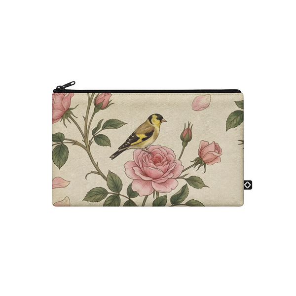 Pouch – Vintage Bird Floral Rose Print