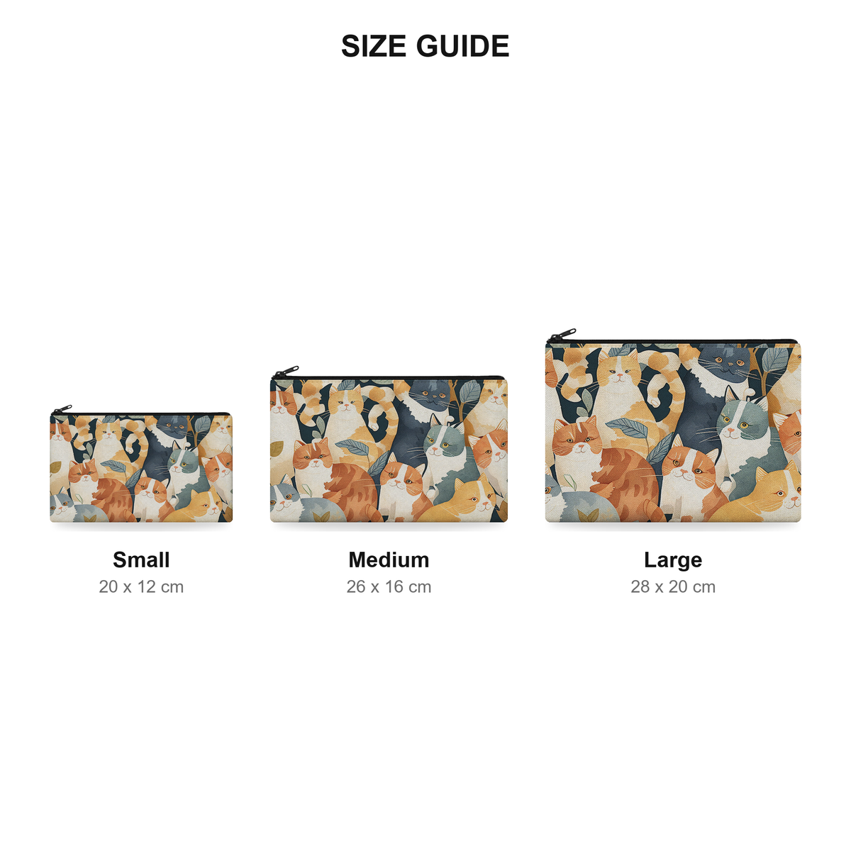 Pouch – Full House - Size Guide