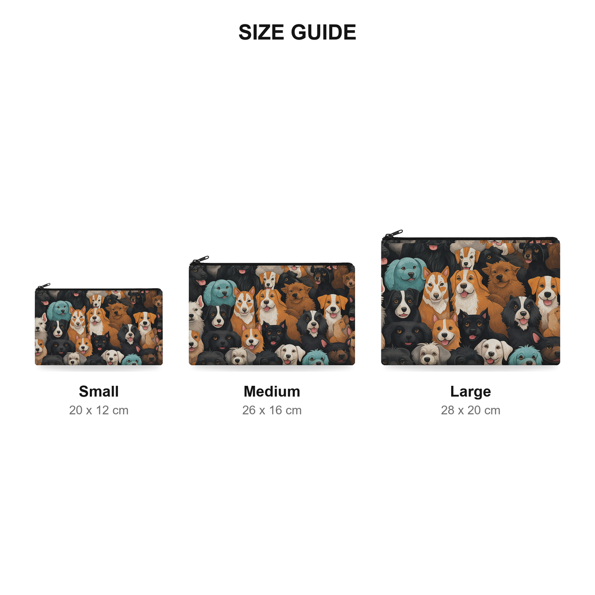 Pouch – Good Boys - Size Guide