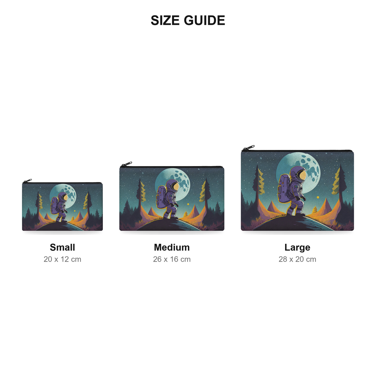 Pouch – Moonwalk - Size Guide