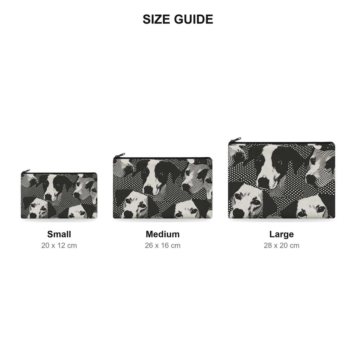 Pouch – Mugshots - Size Guide
