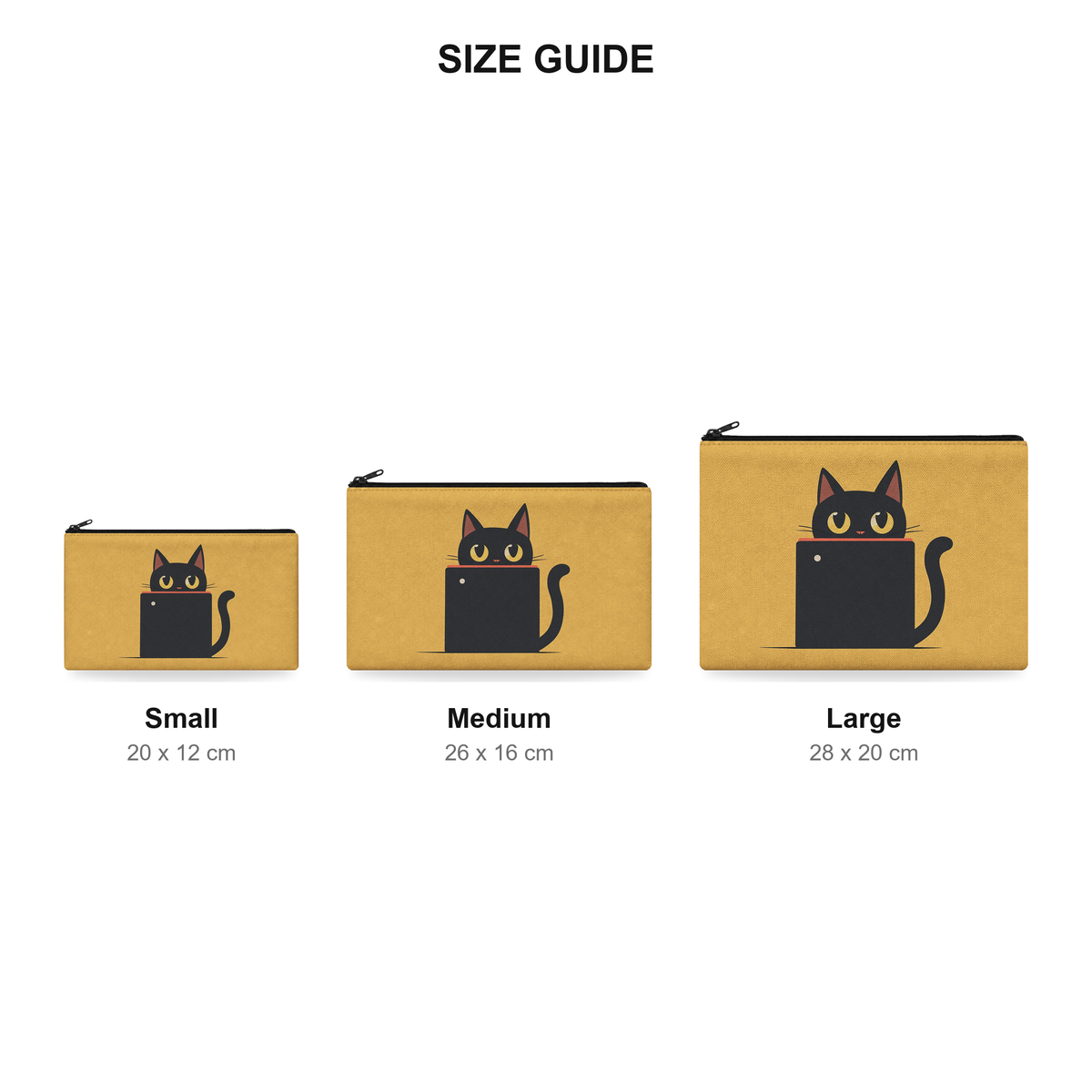 Pouch – Peekaboo - Size Guide
