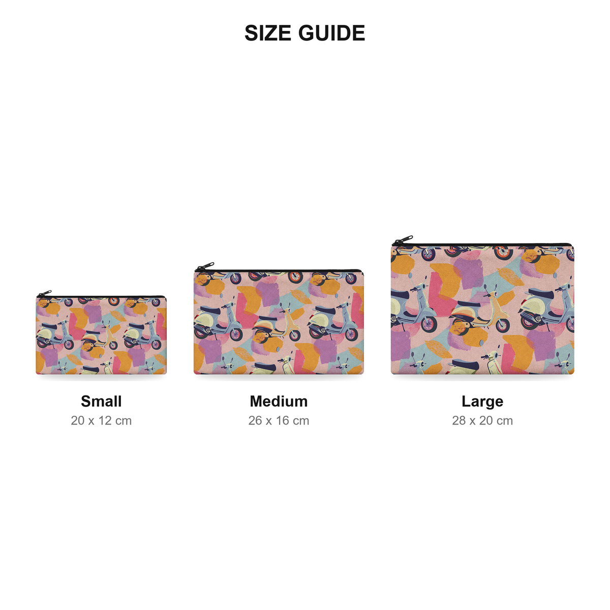 Pouch – Vespa - Size Guide